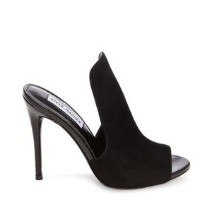 Steve Madden Sinful Black Suede Mule